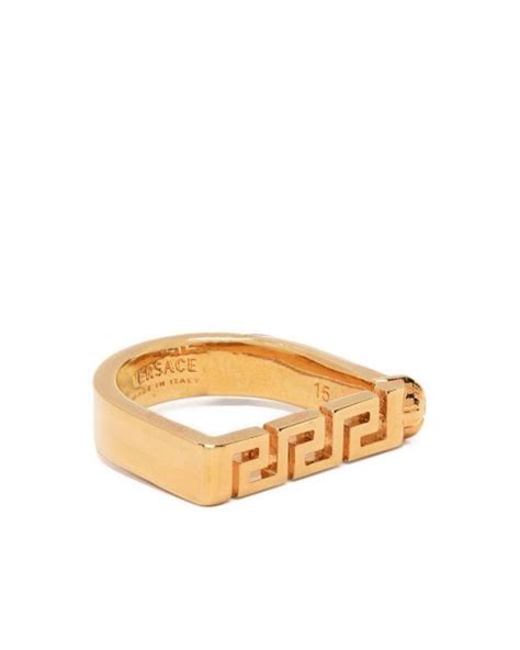 versace greca bar ring|Greca Ring Gold .